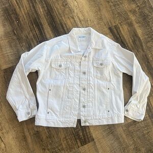 Old Navy White Jean Jacket